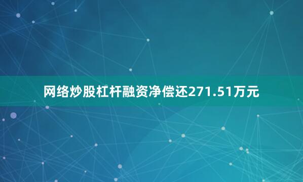 网络炒股杠杆融资净偿还271.51万元