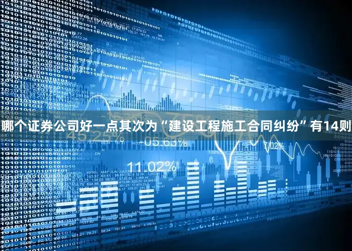 哪个证券公司好一点其次为“建设工程施工合同纠纷”有14则