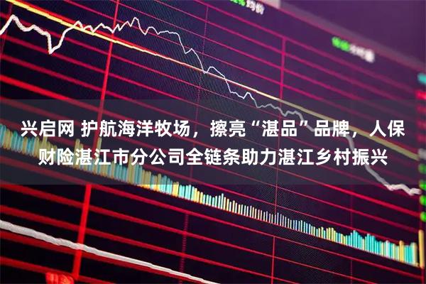 兴启网 护航海洋牧场，擦亮“湛品”品牌，人保财险湛江市分公司全链条助力湛江乡村振兴